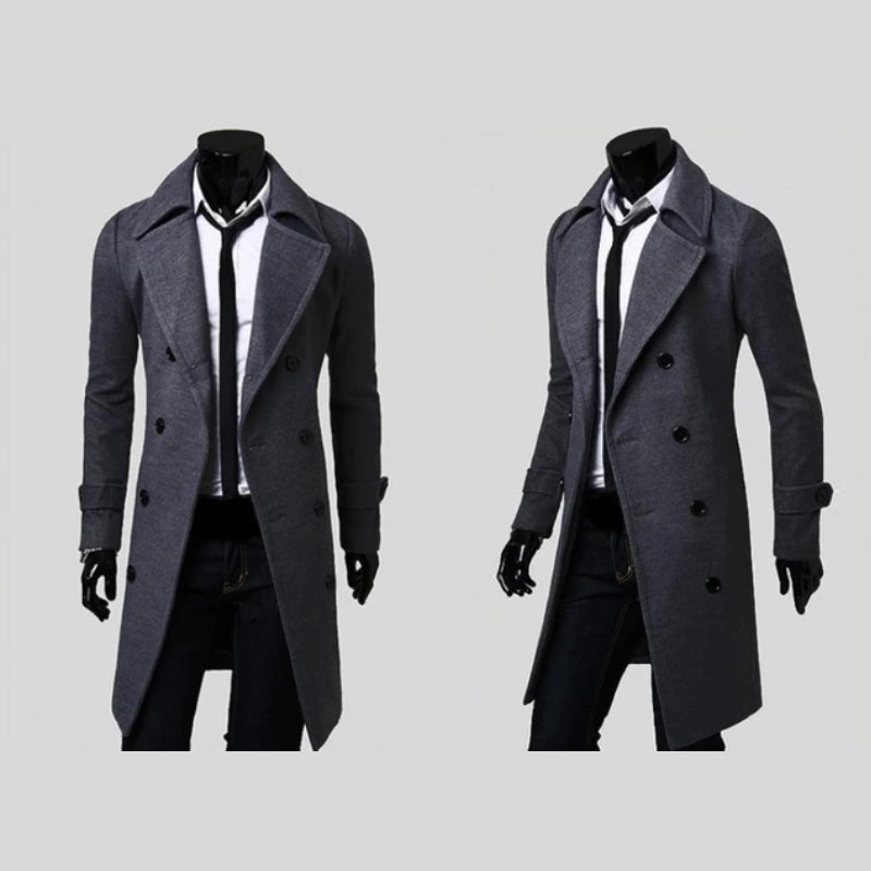 Elegante lange trenchcoat