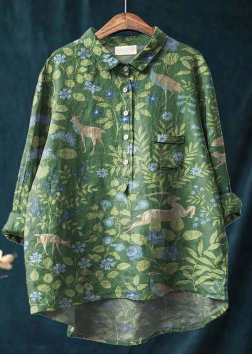 Elegante bloemenblouse