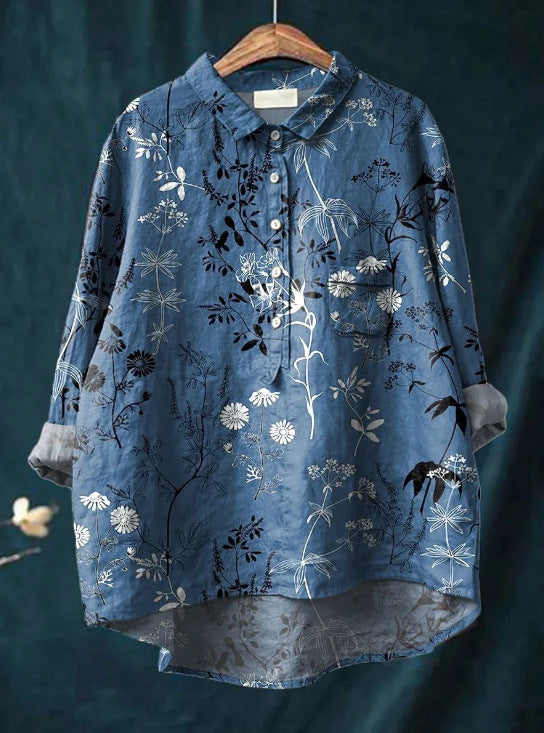 Elegante bloemenblouse