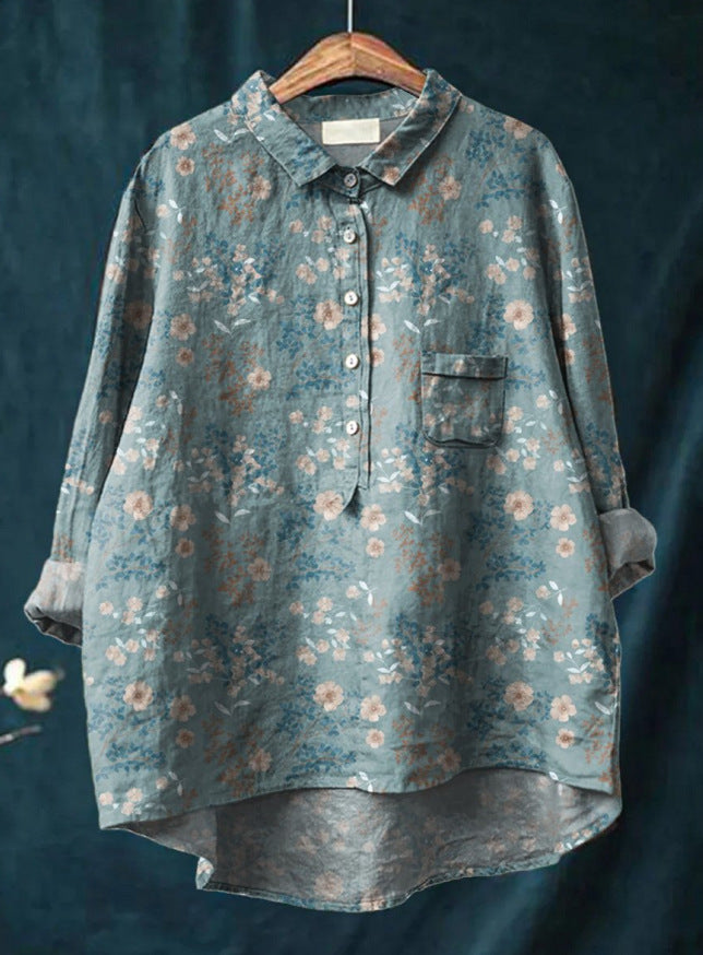 Elegante bloemenblouse