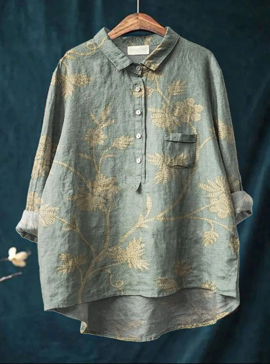 Elegante bloemenblouse