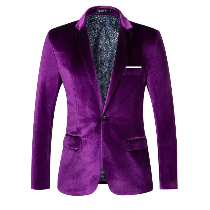 Elegante blazer van fluweel