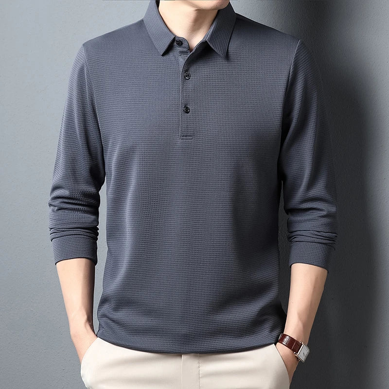 Elegant poloshirt met lange mouwen