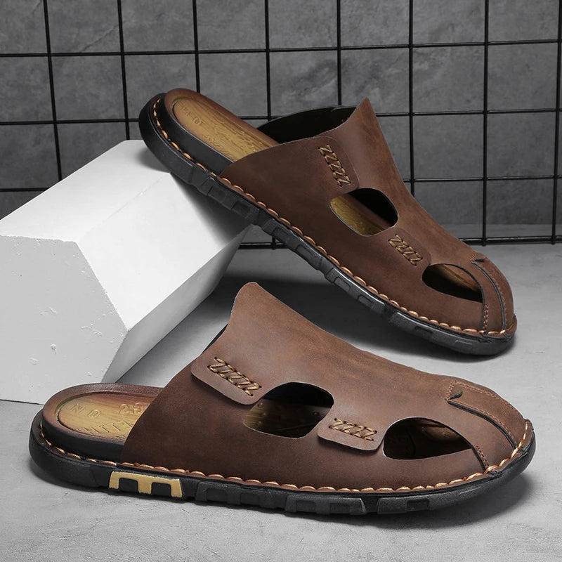Leren sandalen