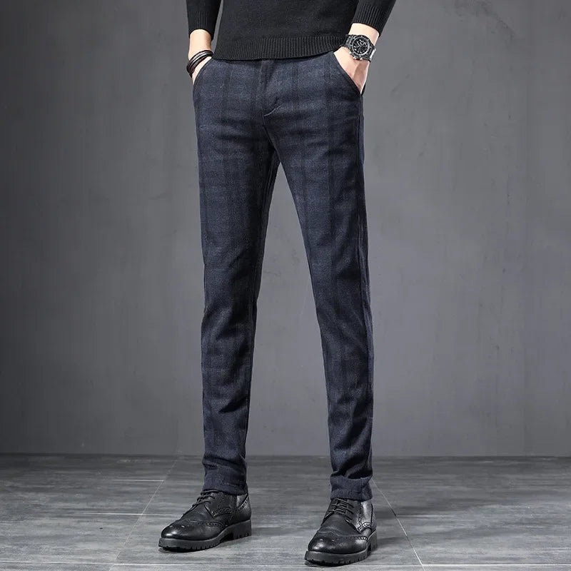 Casual geruite broek