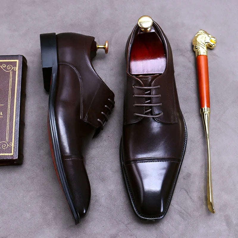 Chique leren zakelijke schoenen