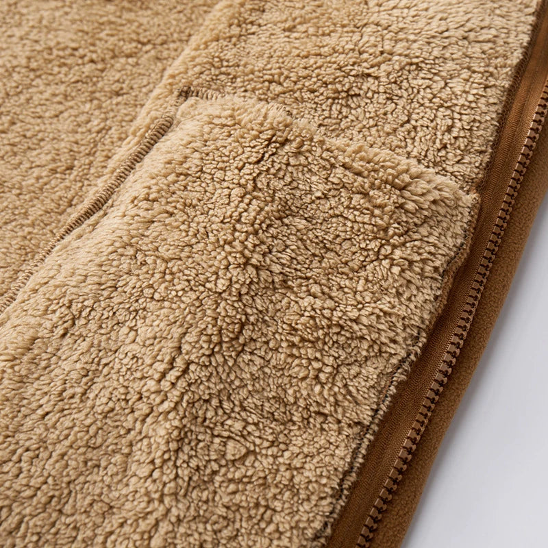 Gezellige fleece gevoerde jas