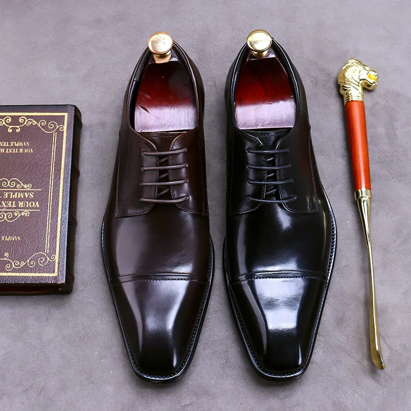 Chique leren zakelijke schoenen