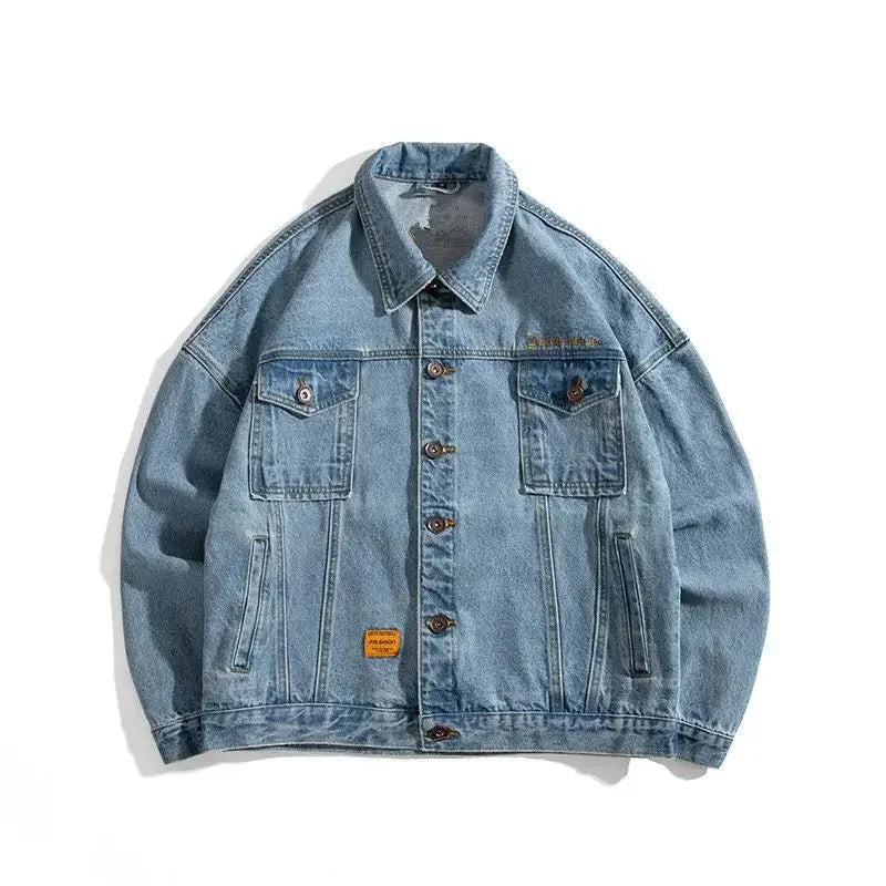 Oversized denim jas