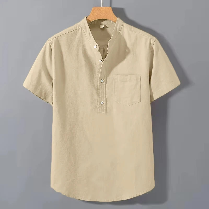 Katoenen shirt met korte mouwen