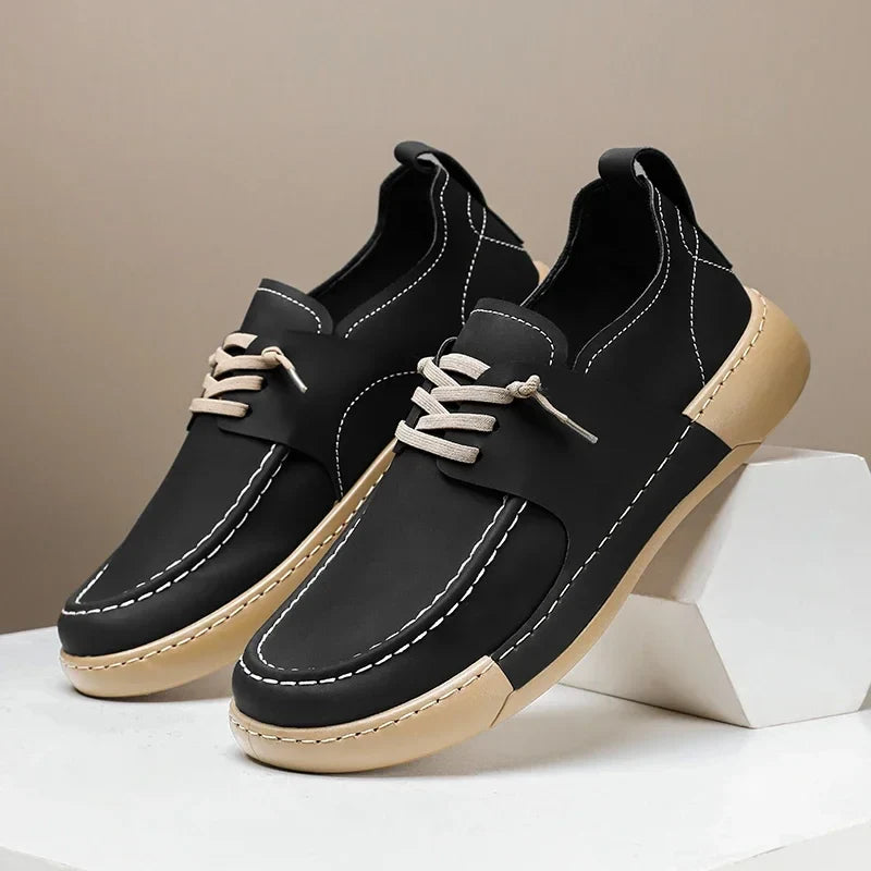Klassieke Italiaanse Leren Sneakers