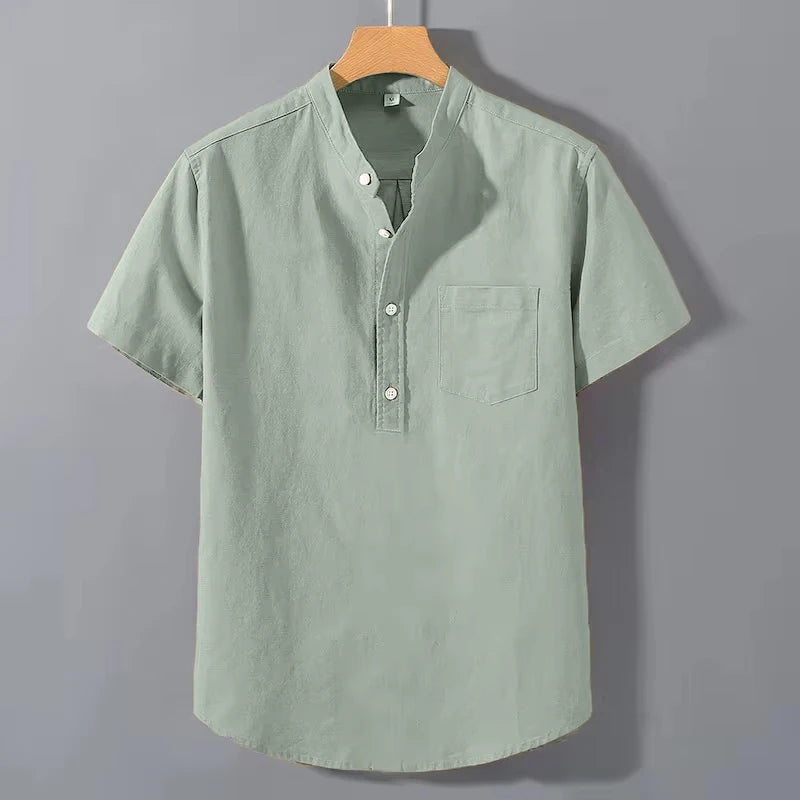 Katoenen shirt met korte mouwen