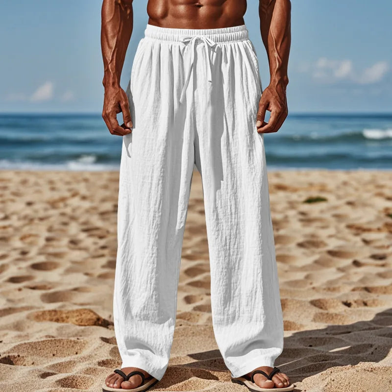 Comfortabele linnen broek