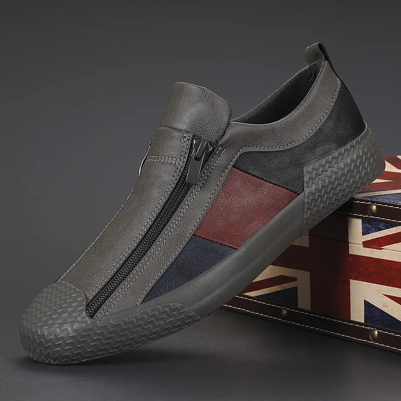 Leren schoenen met rits