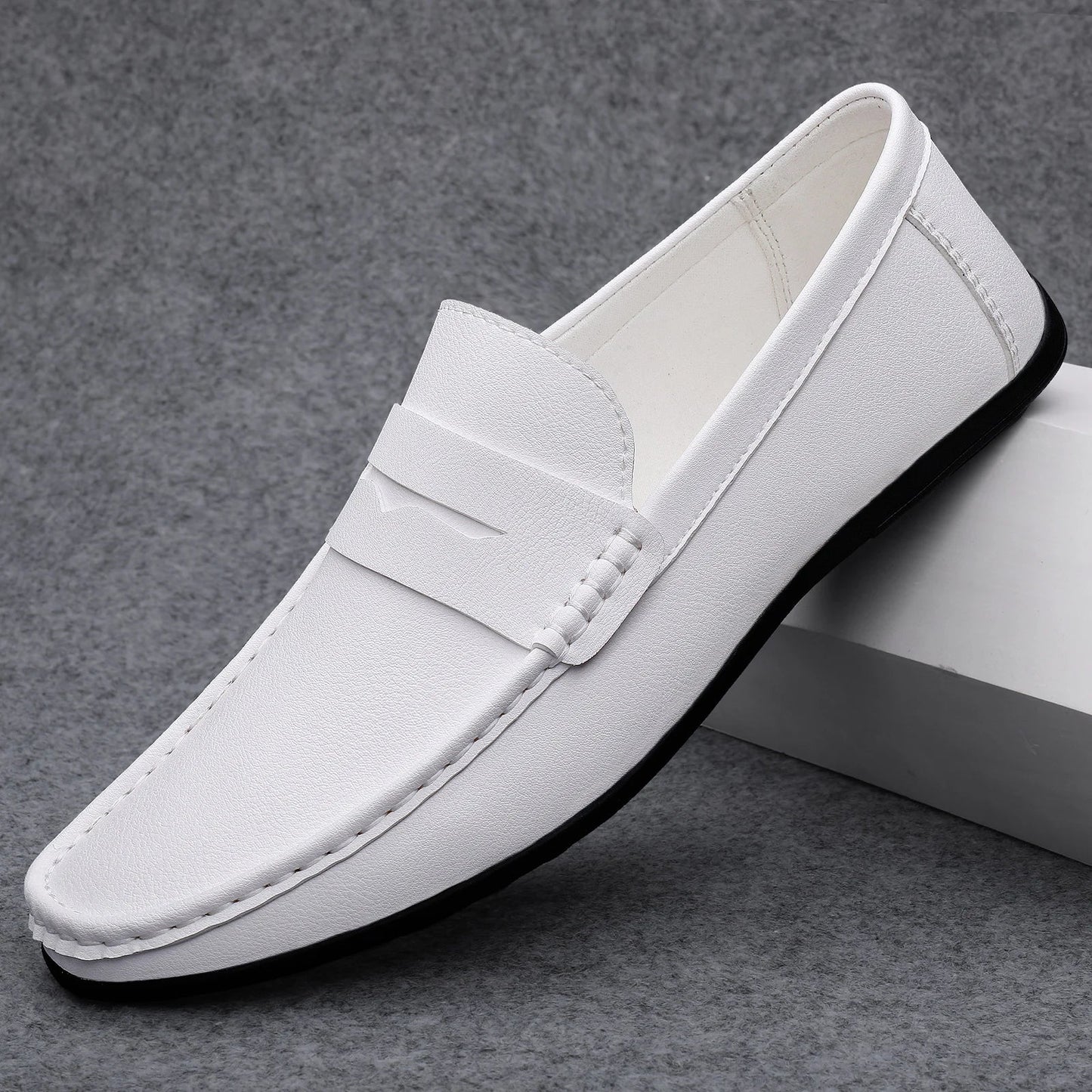 Klassieke Italiaanse leren Loafers