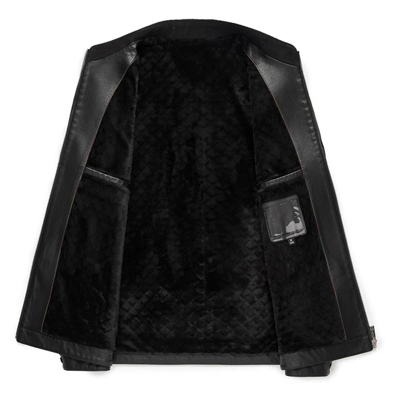 Elegante leren herenjas