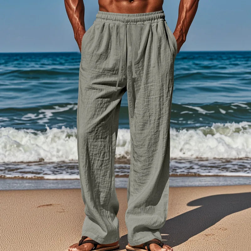Comfortabele linnen broek