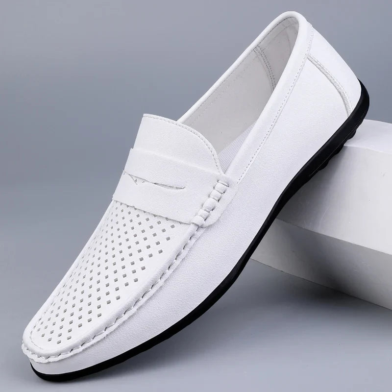 Klassieke Italiaanse leren Loafers