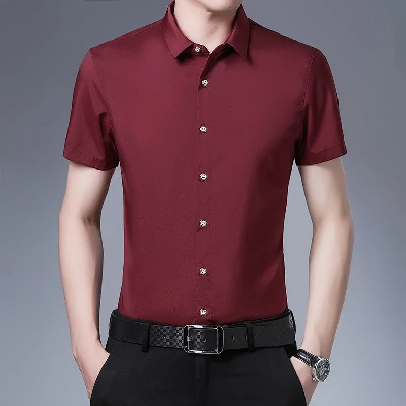 Business Casual overhemd met korte mouwen