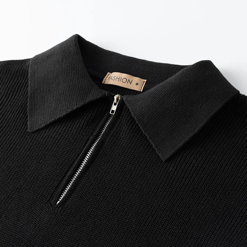 Elegante gebreide Zip Sweater