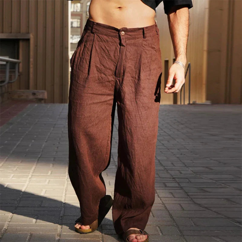Casual linnen broek