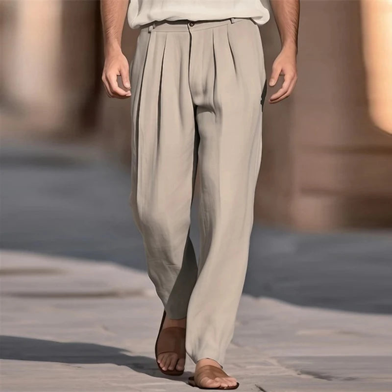 Casual linnen broek