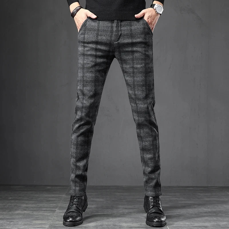 Casual geruite broek