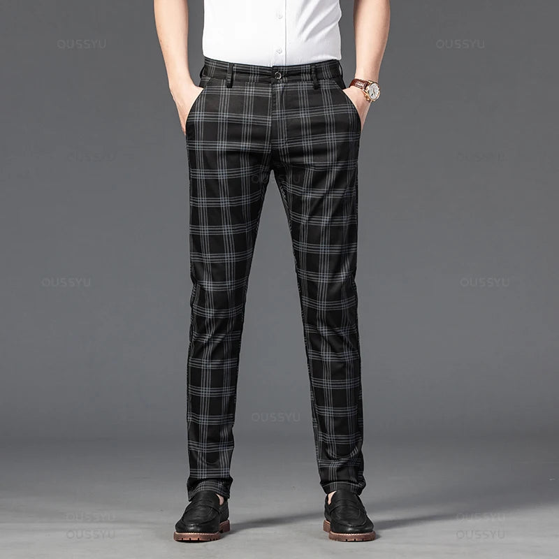 Elegante geruite broek