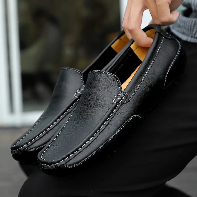 Vintage leren Loafers