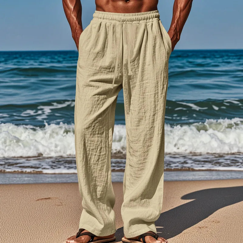 Comfortabele linnen broek