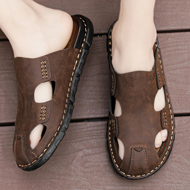 Leren sandalen