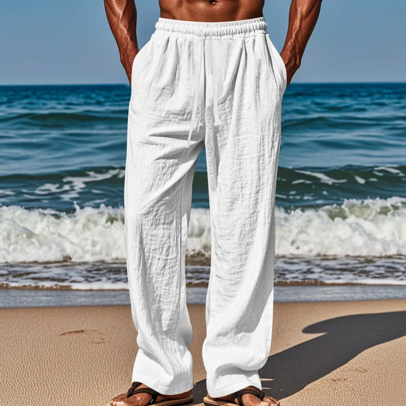 Comfortabele linnen broek