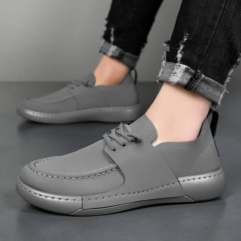 Klassieke Italiaanse Leren Sneakers