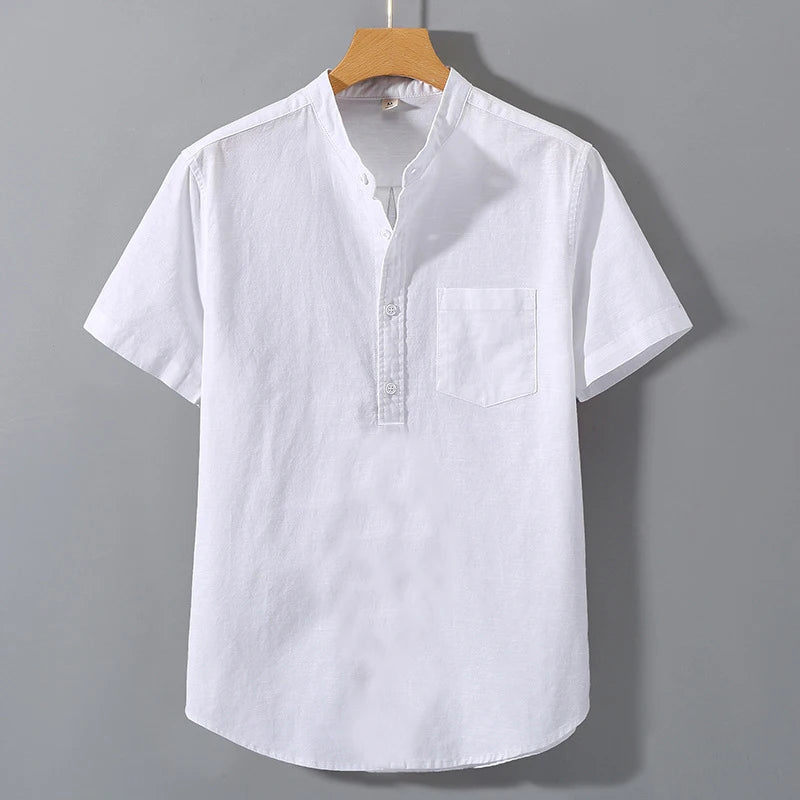 Katoenen shirt met korte mouwen
