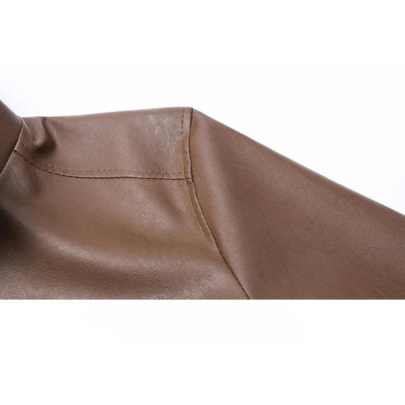 Elegant leren bomberjack