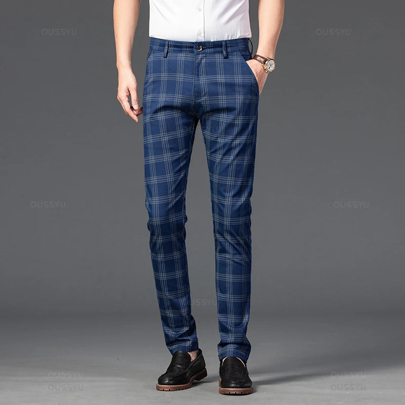 Elegante geruite broek