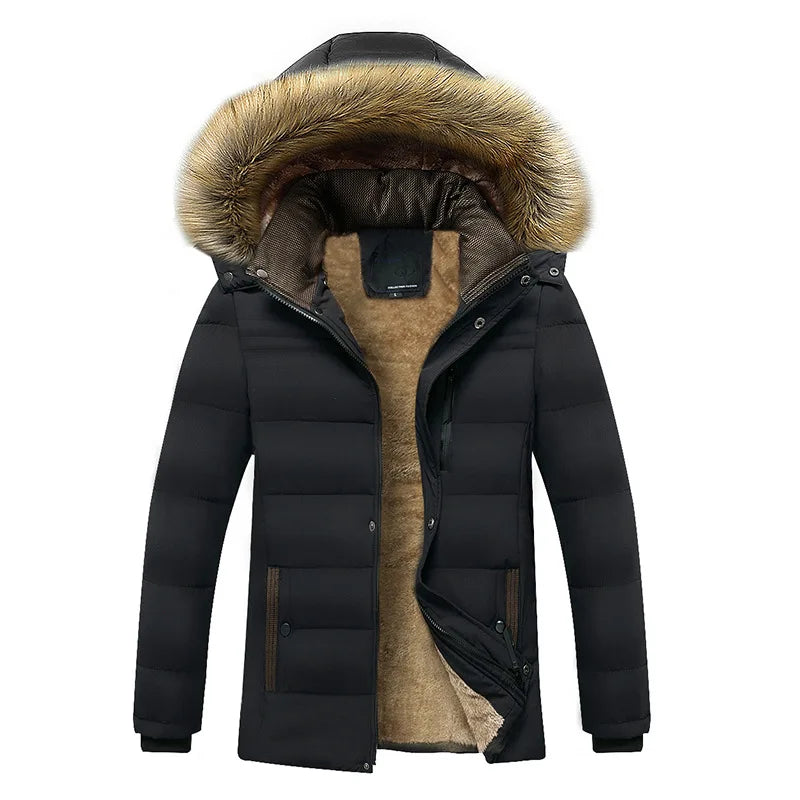 Elegant Katoenen Fleece Winterjas