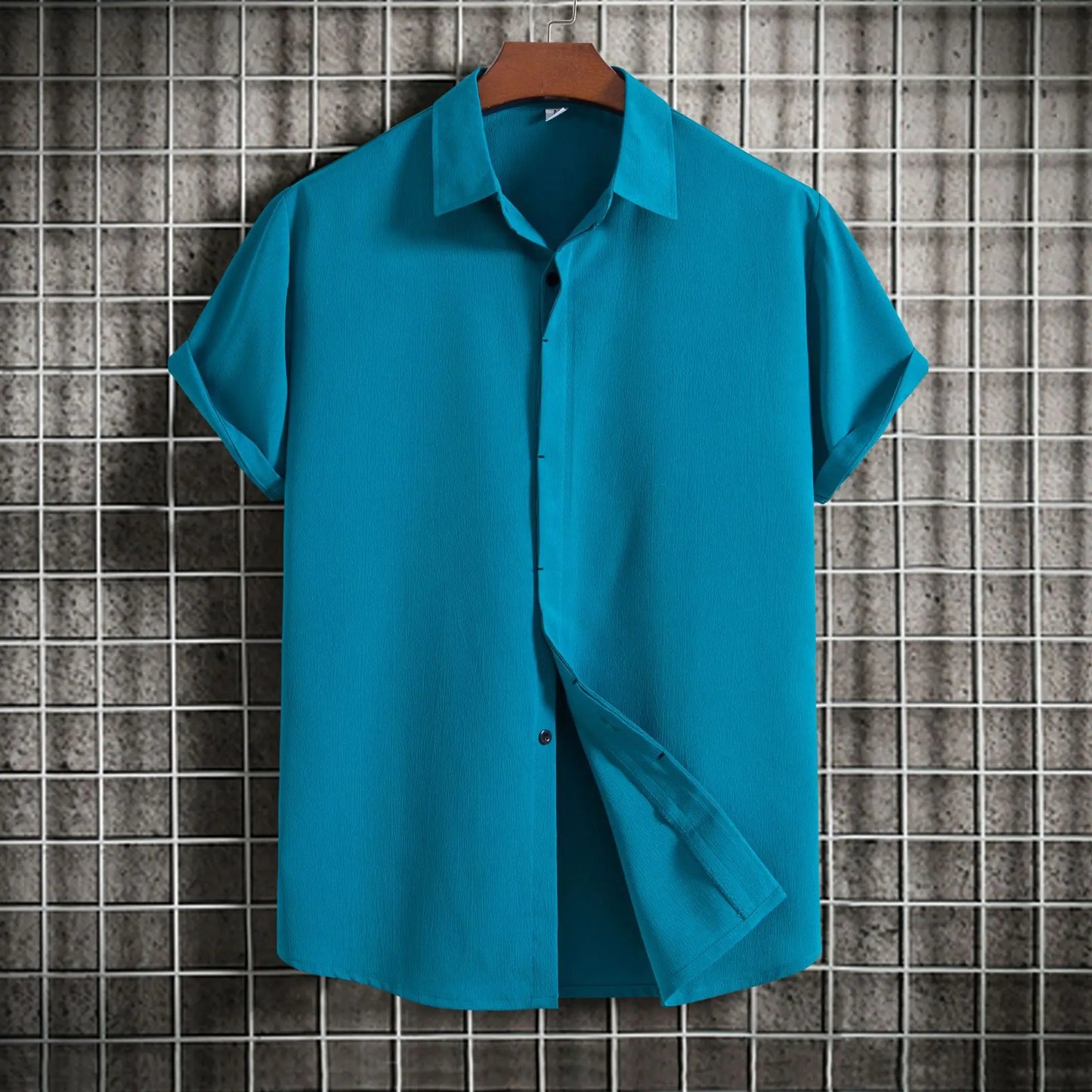 Katoen Linnen Shirt Korte Mouwen