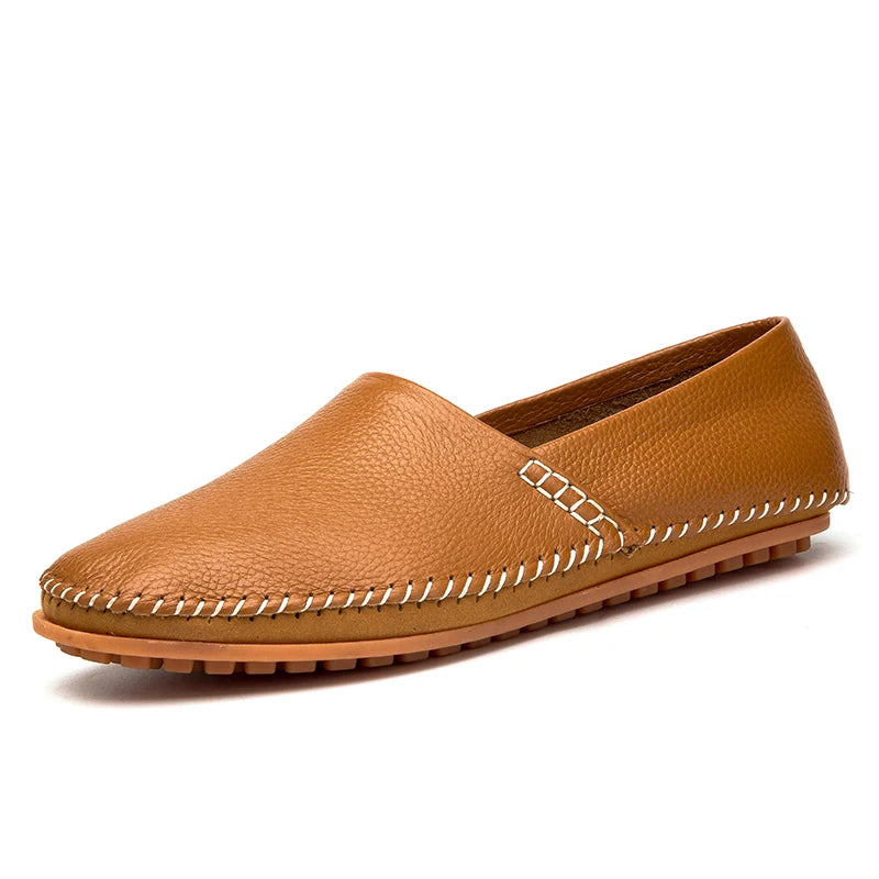 Licht leren Loafers