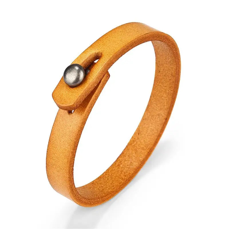 Leren Wikkel Armband