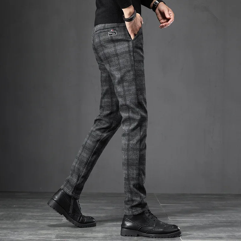 Casual geruite broek