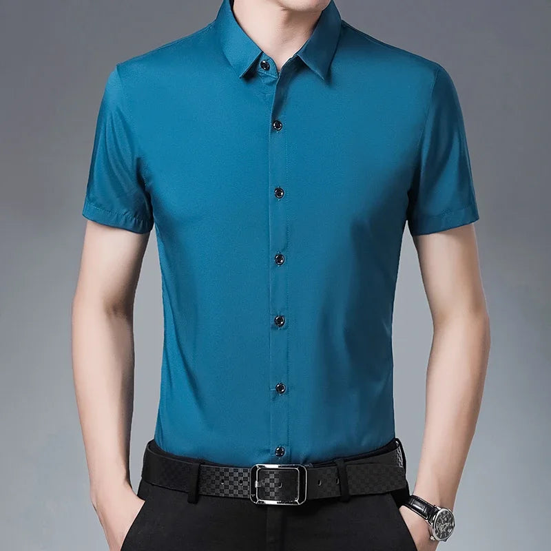 Business Casual overhemd met korte mouwen