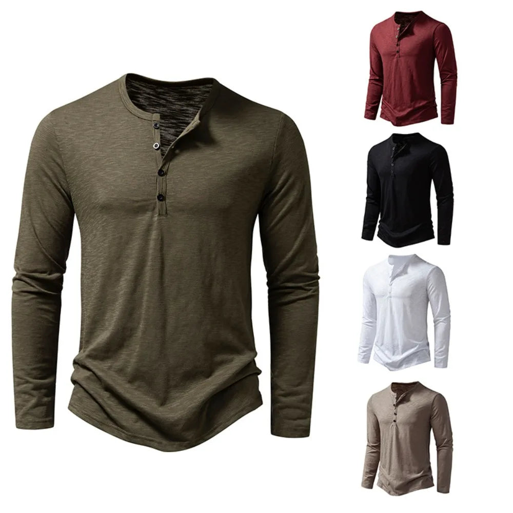 Katoenen poloshirt met lange mouwen