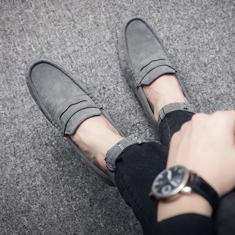 Lichtgewicht suède Loafers