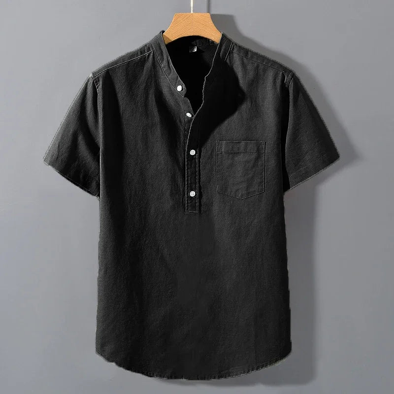 Katoenen shirt met korte mouwen