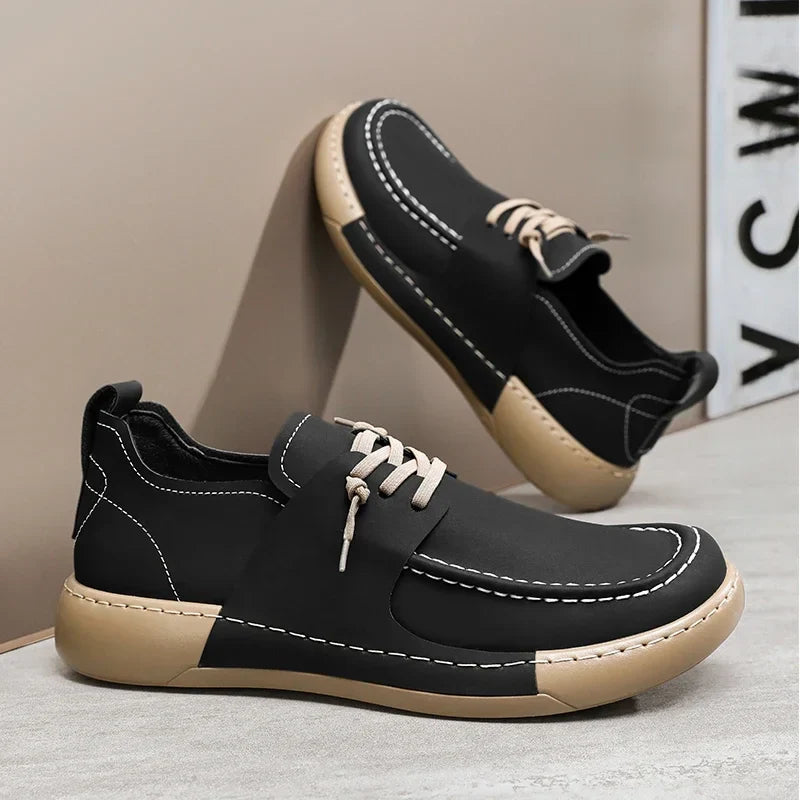 Klassieke Italiaanse Leren Sneakers