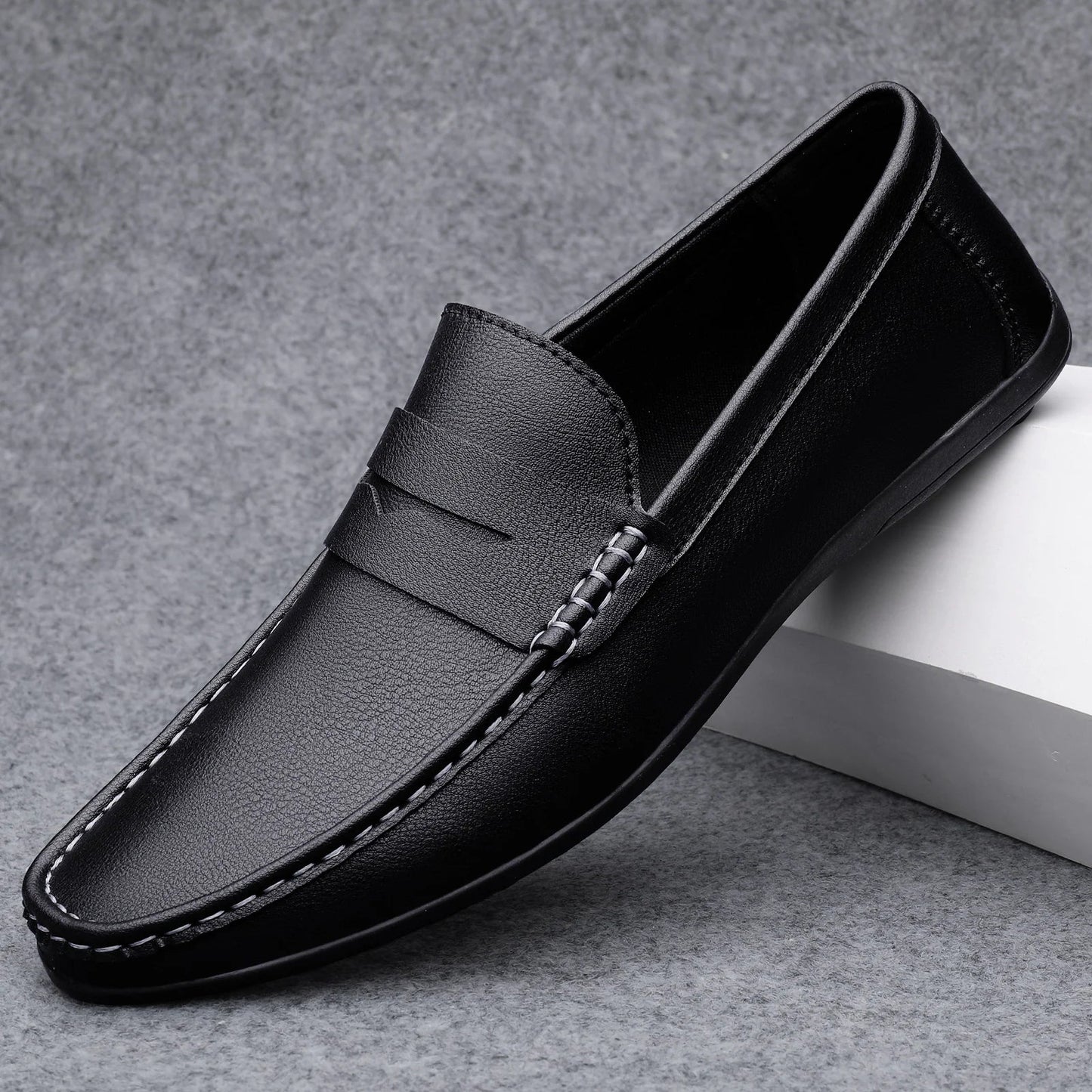 Klassieke Italiaanse leren Loafers