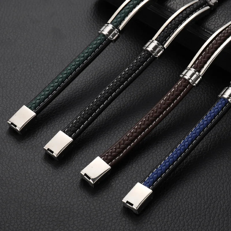 Stijlvolle roestvrijstalen herenarmband