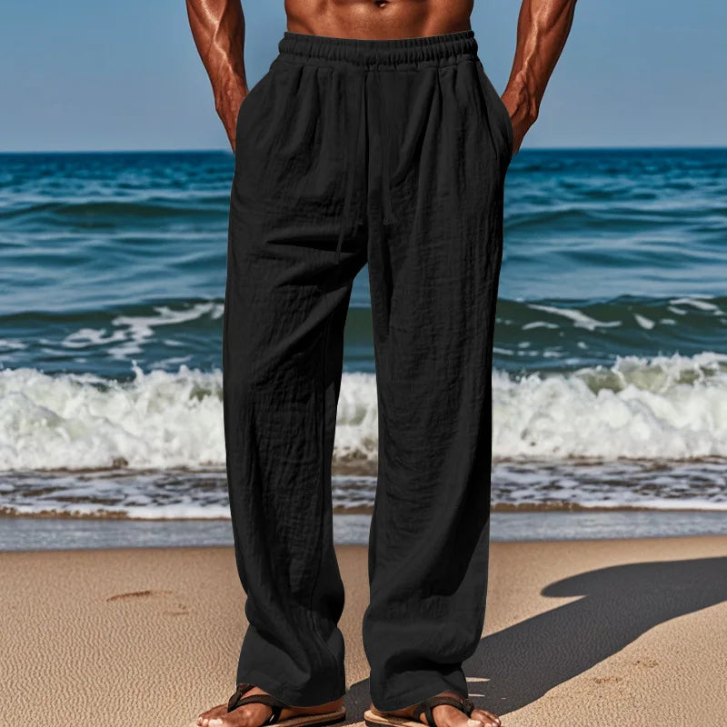 Comfortabele linnen broek