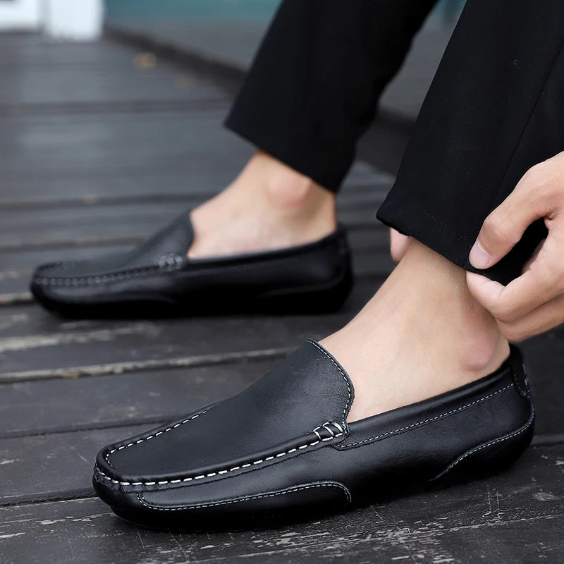 Vintage leren Loafers